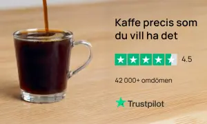 Kaffe precis som du vill ha det. En perfekt balanserad kopp kaffe, där mängden kaffe per liter vatten är avgörande. 4.5 stjärnor från 42 000+ omdömen.