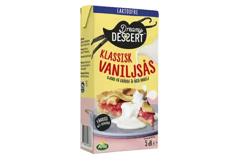 Dröm dig bort med klassisk vaniljsås, perfekt till pajen. Detta vaniljsås recept är gjort på grädde och äkta vanilj.