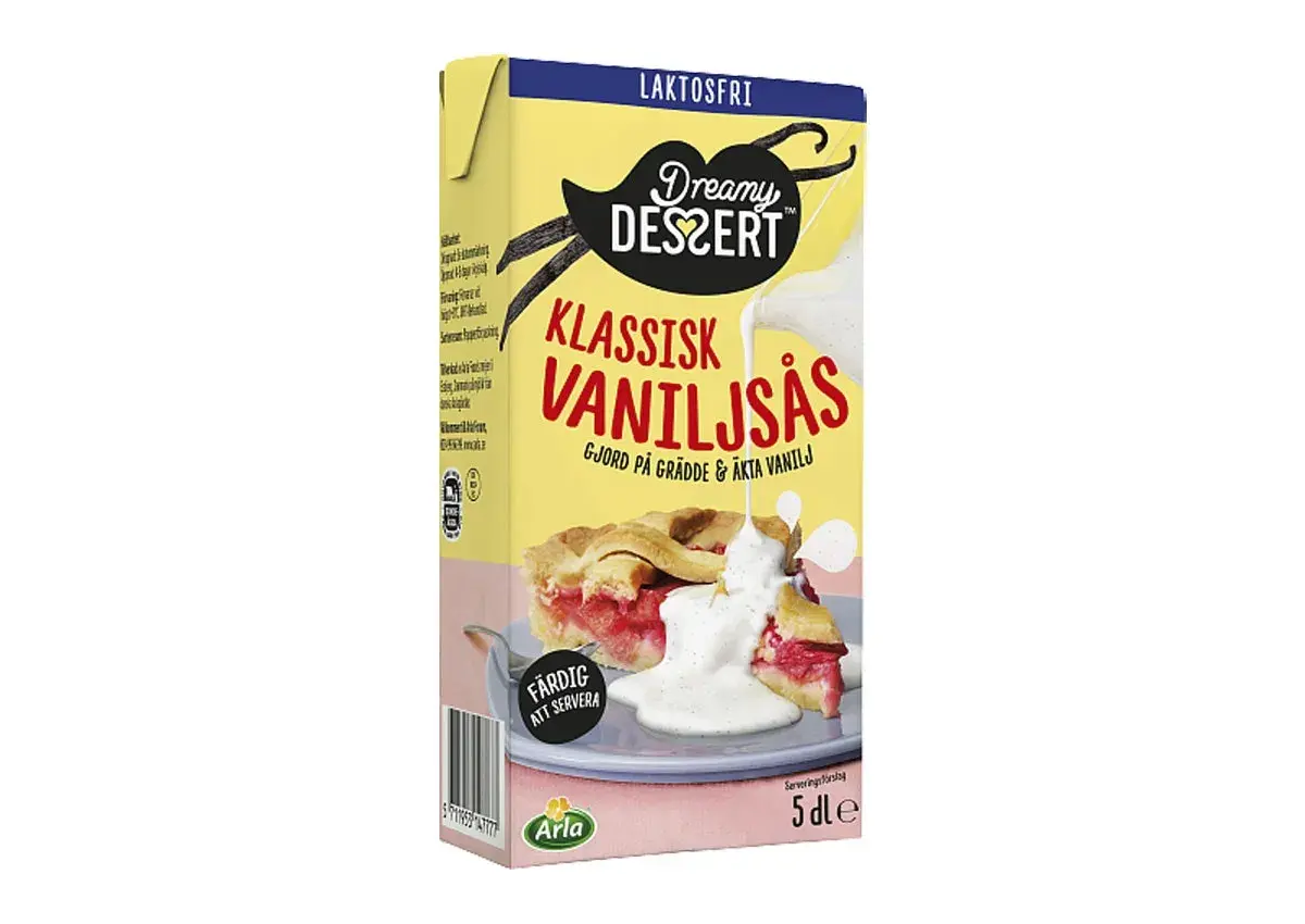 Dröm dig bort med klassisk vaniljsås, perfekt till pajen. Detta vaniljsås recept är gjort på grädde och äkta vanilj.