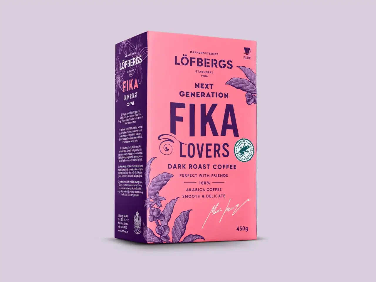 Löfbergs Fika Lovers Dark Roast Coffee, en perfekt svensk kaffe för vänner.